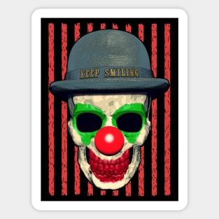 Horror Clown Skull Sticker